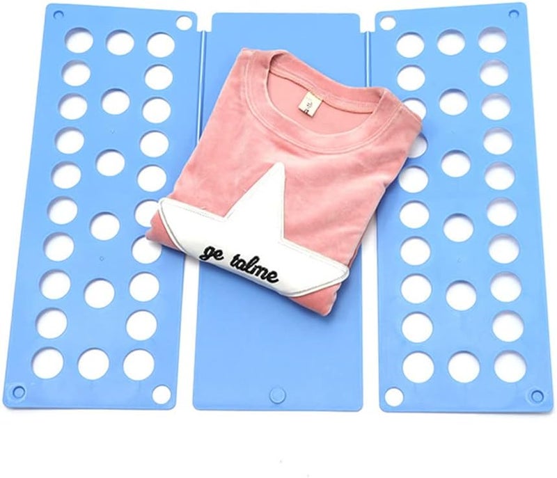 Magik 1-2 Pc T Shirt Clothes Folder Shirt Board Laundry Organizer Easy Fast for Kid (Blue 2 Pack) - Image 5